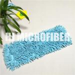 100% Polyester Material Fluffy 18" Chenille Wet Mop Pad , Microfiber Mop Refill