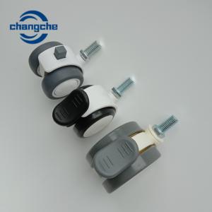 China 500 Lb 75mm White Nylon M8 Caster Wheels Medical Grade factory