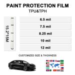 8.5mil Self Healing TPU MX85 Soft Transparent Car Protective Film 1.52 X 15m