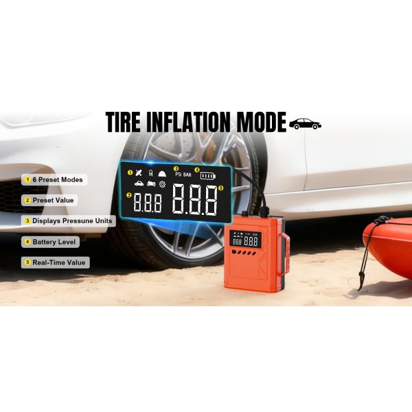 Paddle Board Electric Pump Portable Rechargeable SUP Air Pump, 16000mAh capacity Inflation & Deflation, Auto-Off for Stand Up Paddle Boards, Boats,