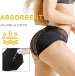 Lace Plus Size Menstrual Panties For Heavy Flow Underwear Sexy 4 Layers Girls