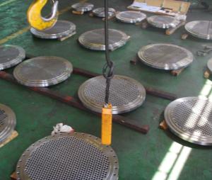 China Heat Exchanger Stationary Fixed Floating Alloy Nickel 200 Tubesheet factory