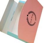 Customized Food Christmas Packaging Boxes White Card Paper With Ribbon