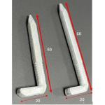 Q195/Q235 Iron L-Shaped Steel Nails for Construction Materials Headless 15mm