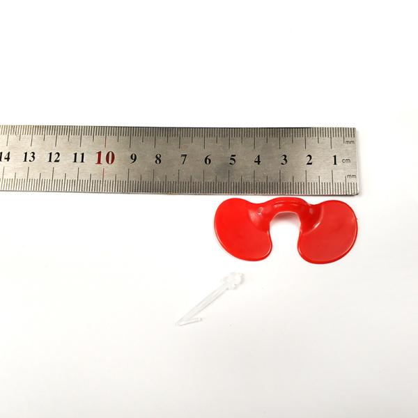 Sturdy Red Plastic Anti Pecking Eye Mask For Chickens Prevents Blindness Farm