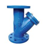 HJ DIN Y Type Strainer Cast iron Double Flange Filter Blue RAL 5017