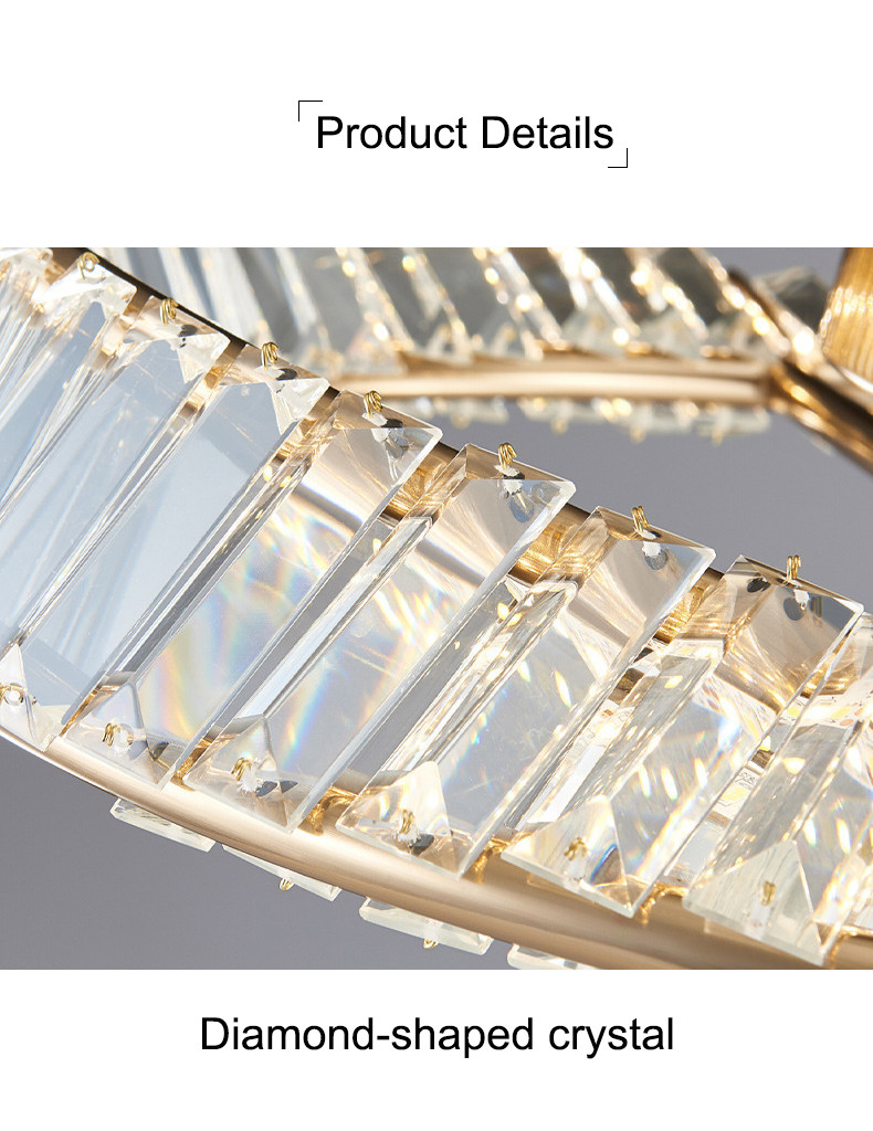 Nordic Luxury Ceiling Lamp Creative Living Room Dining Room Crystal Ceiling Chandelier(WH-CA-101)