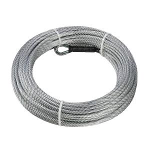 China 5/16&quot; Galvanized Stainless Steel Aircraft Cable Wire Rope 7x19 Strand for Boat Lifts Special Cold Heading Steel factory