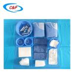 Hospital Femoral Radial Angiography Drape Pack With 4 Holes For Procedure