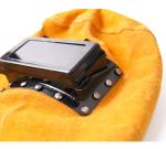 Heat Resistant Breathable Welding Helmet Protection Mask With Lens Leather Mask