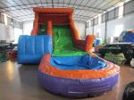 Big Commercial Inflatable Wat With Pool 6-10 Children Capacity