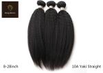 100g 10a Unprocessed Virgin Hair Bundles Black Yaki Straight Hair Weave