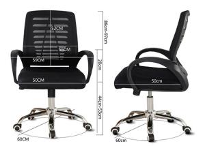 China Height Adjustable Plastic Frame Executive Breathable Gas Lift Chairs factory