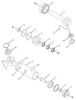 4T-6895 Ring 4T6895 Pump Gp Piston 416 Engine 0R-1694 Cylinder Liner 0R1694 Cyl Kit