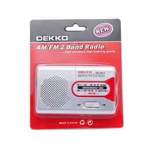 Lightweight ABS Portable AM FM Radio With 3.5mm Headphone Jack