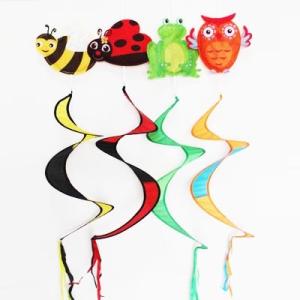 China Seasonal Wind Spinner bee ladybug frog owl factory
