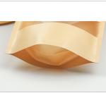Brown Kraft Paper Biodegradable Stand Up Pouch With Window