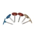 6Pcs Dental Rubber Diamond Polisher Impeller CA RA Polishing Composite Kits