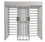 double Full Height Turnstile Security Gates SUS304 Anti reverse pass