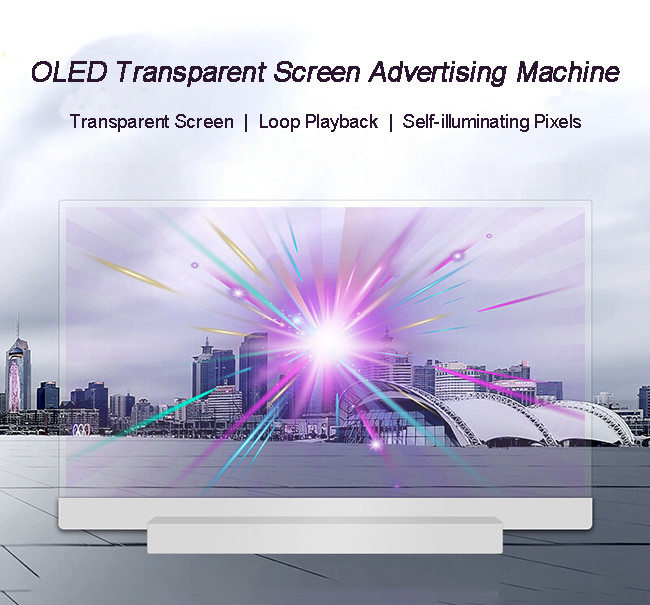 55 Transparent OLED Display For Interactive Advertising And Wayfinding
