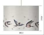 Digital Linen Animal Print Lampshade 200*350MM Drum Shade
