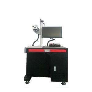 China IPG fiber laser engraving machine, QR code laser printing machine on sale