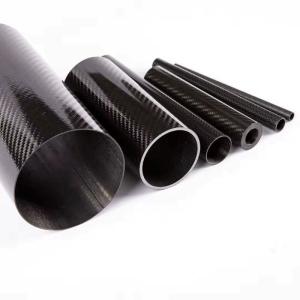 China Roll Wrapped 3K Carbon Fiber Tube 14/16/18/20/25mm Matte / Glossy 1mm/2mm Wall Thickness factory