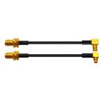 Hexie RG178 RG316 Radio Frequency Antennas Assembly Female SMA Right Angle