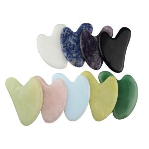 China Quartz Jade Gua Sha Stone Board 40mm To 145mm Gua Sha Scraping Massage Tool factory