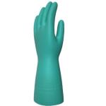 33cm Open Cuff Green Chemical Resistant Gloves EN ISO 13997