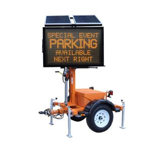 China Outdoor EN12966 VMS Trailer Signs Solar Powered Traffic LED Screen factory