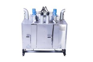 China 1500kg Thermoplastic Preheater Road Marking Boiler Machine 2 Tanks factory
