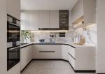 Melamine Modern Kitchen Cabinet Contemporary Ready Made Cabinets With Sink