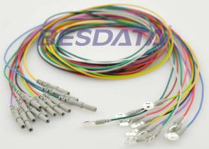 China Medical Pure Silver EEG Gold Cup Electrodes For Researching Neurofeedback Sleep factory