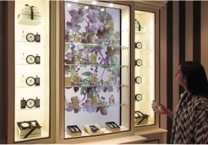 China Different Color Interactive Shop Window 22 - 100 Inch Screen Size 6 - 16 GB Memory factory