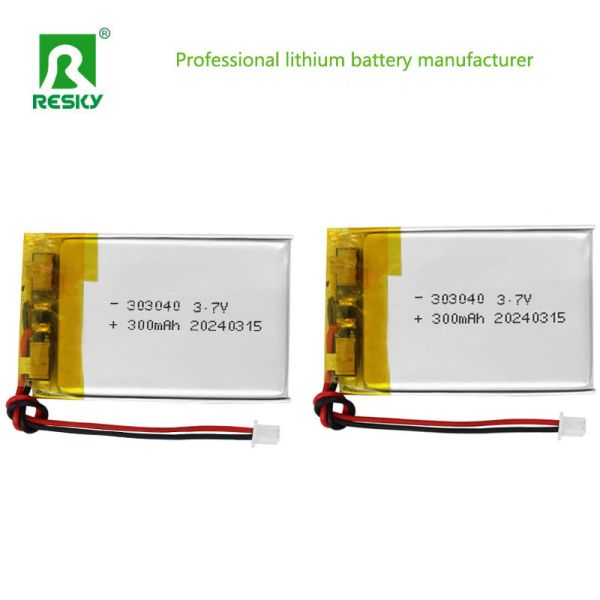 Lithium Polymer Battery Cell 3.7V 303040 300mAh 1.11wh Rechargeable Lipo Battery For LED Lamp
