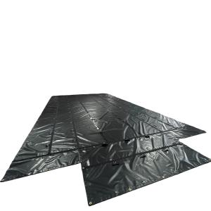 China 6Ft Drops PVC Truck Cover Light Weight Lumber Tarps For Flatbed Truck Tarps factory