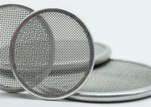 China 350mm Round Diameter Rimmed Stainless Steel Woven Wire Mesh DISCS factory