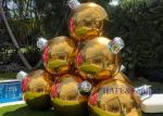 Indoor Outdoor Inflatable Christmas Ornaments Mirror Ball Balloons For Festival