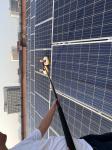 Aluminum Alloy/Carbon Fiber Rotary Brush Cleaner for Solar Panels Artificial