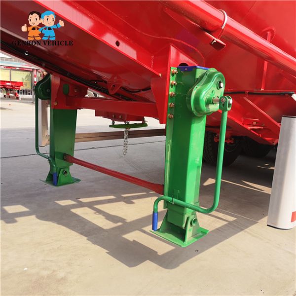 China Factory Trailer Jost 24t 28t 30t Landing Leg/Gear with Wheels Export to Ukraine Indonesia