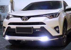 China TOYOTA 2016 RAV4 Plastic Front Car Bumper Guard With LED Light And Rear Guard factory
