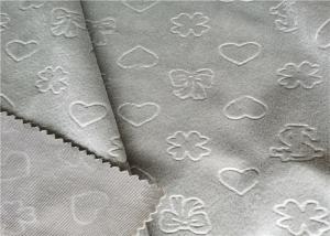 China Super Short Plush Mink 200gsm Embossed Polyester Fabric factory