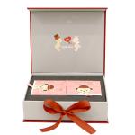 Custom Rigid Cardboard Pink Shipping Gift Packaging Box With Ribbon Magnetic