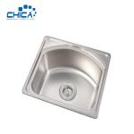 SUS304 Stainless Steel Kitchen Sink Single Bowl Press Kitchen Sink Topmount