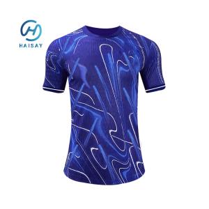 China Custom Blue Player Version National Team Series Home Adult Soccer Jersey with Short Sleeve factory