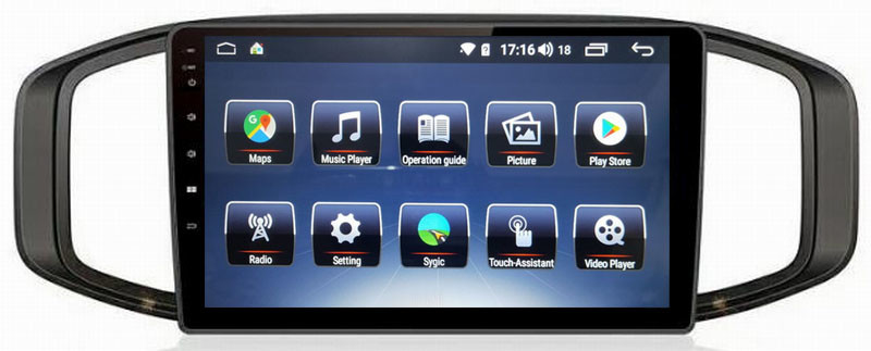 Ouchuangbo media player GPS radio for MG 3 support BT MP3 mirror link android 8.1 OS 4+64