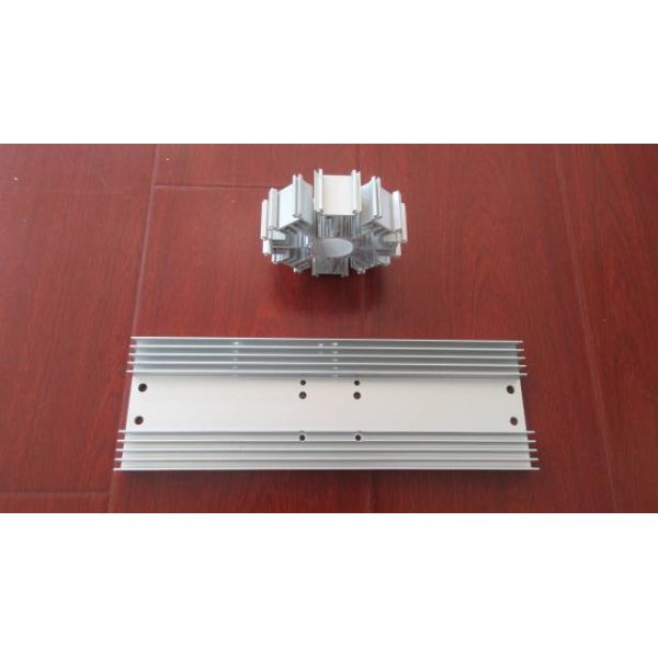 CNC Drilling Machined Extruded Aluminum Profile High Precision Black Anodized