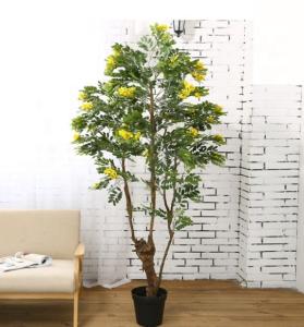 China Garden Landscape Artificial Potted Floor Plants Cassia Flowering Tree factory