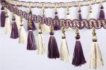 Handmade fashionable chain beads lace tassels fringes for curtain/sofa/pillow